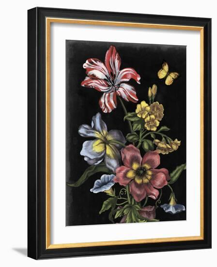 Dark Floral I-Naomi McCavitt-Framed Art Print