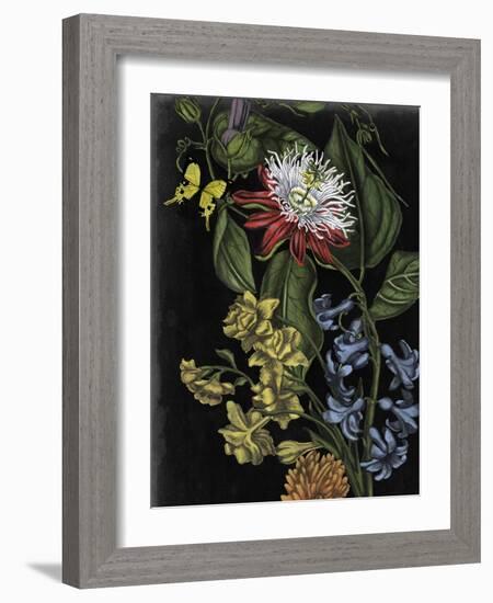 Dark Floral III-Naomi McCavitt-Framed Art Print