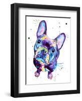 Dark Frenchie-Jenn Seeley-Framed Art Print