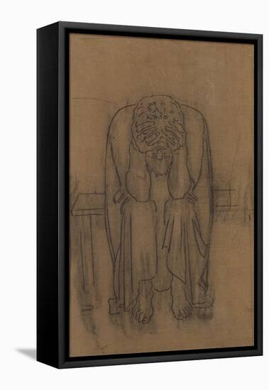Dark Genius; Dunkler Genius, 1891-2-Ferdinand Hodler-Framed Premier Image Canvas