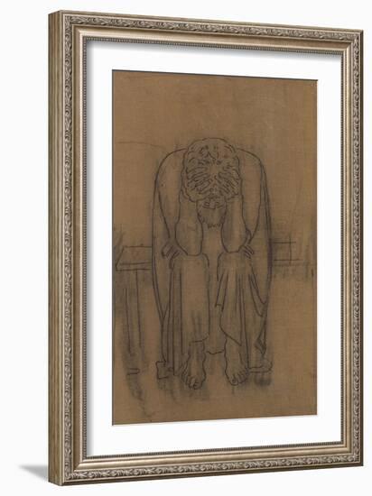 Dark Genius; Dunkler Genius, 1891-2-Ferdinand Hodler-Framed Giclee Print