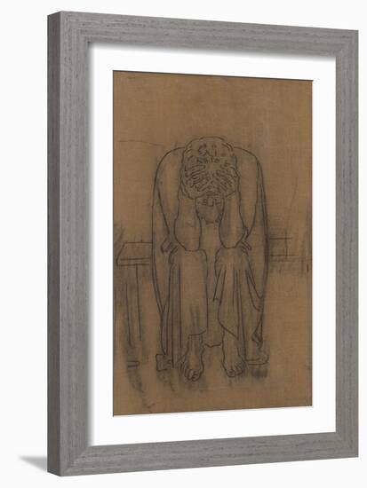 Dark Genius; Dunkler Genius, 1891-2-Ferdinand Hodler-Framed Giclee Print