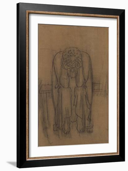 Dark Genius; Dunkler Genius, 1891-2-Ferdinand Hodler-Framed Giclee Print
