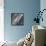 Dark Grey Splash-Albena Hristova-Framed Stretched Canvas displayed on a wall