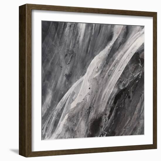 Dark Grey Splash-Albena Hristova-Framed Art Print