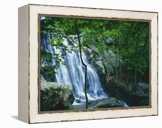 Dark Hollow Falls, Shenandoah National Park, Virginia, USA-Charles Gurche-Framed Premier Image Canvas