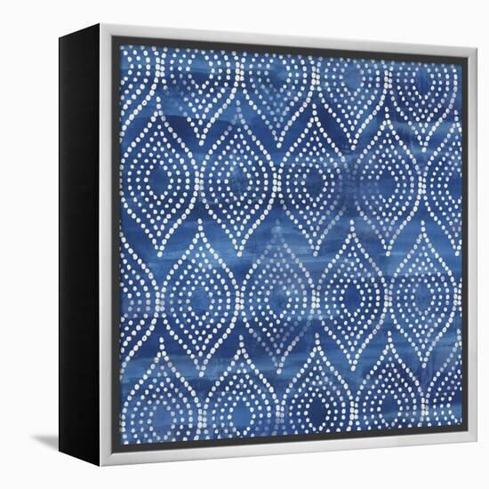 Dark Indigo Speckles-Aimee Wilson-Framed Stretched Canvas