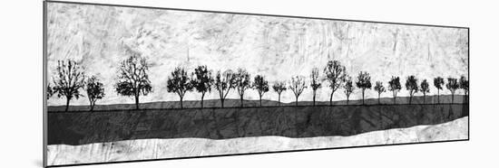 Dark Ink Trees-Ynon Mabat-Mounted Art Print