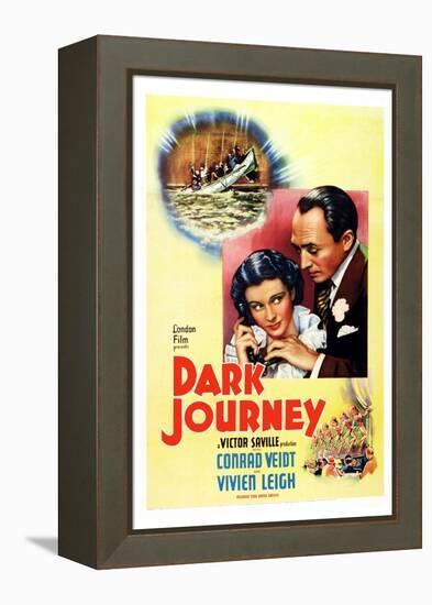 Dark Journey, Vivien Leigh, Conrad Veidt, 1937-null-Framed Stretched Canvas