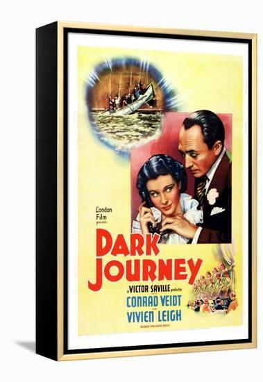 Dark Journey, Vivien Leigh, Conrad Veidt, 1937-null-Framed Stretched Canvas