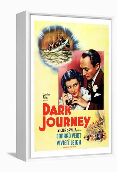 Dark Journey, Vivien Leigh, Conrad Veidt, 1937-null-Framed Stretched Canvas