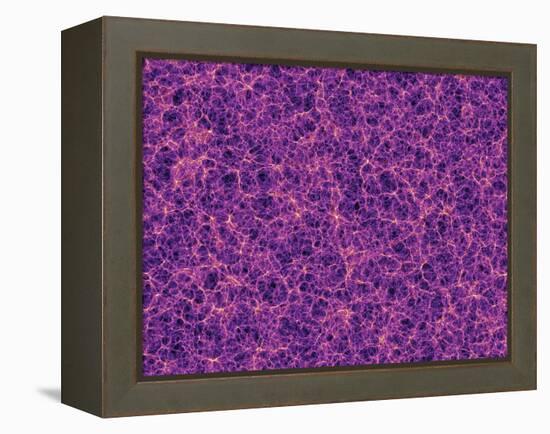 Dark Matter Distribution-Volker Springel-Framed Premier Image Canvas