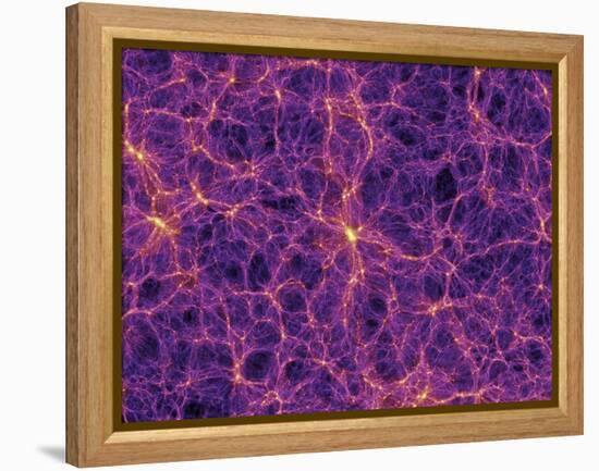 Dark Matter Distribution-Volker Springel-Framed Premier Image Canvas