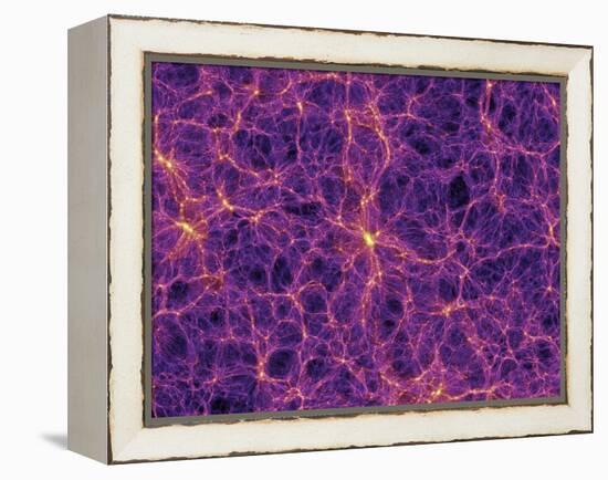 Dark Matter Distribution-Volker Springel-Framed Premier Image Canvas