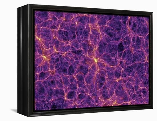 Dark Matter Distribution-Volker Springel-Framed Premier Image Canvas