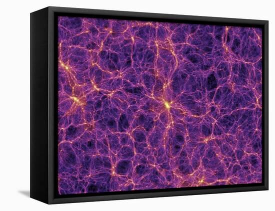 Dark Matter Distribution-Volker Springel-Framed Premier Image Canvas