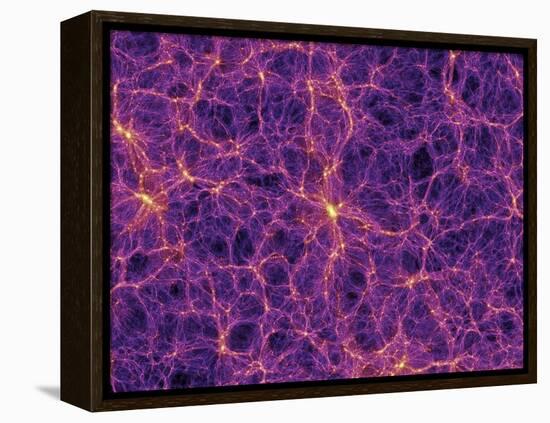 Dark Matter Distribution-Volker Springel-Framed Premier Image Canvas