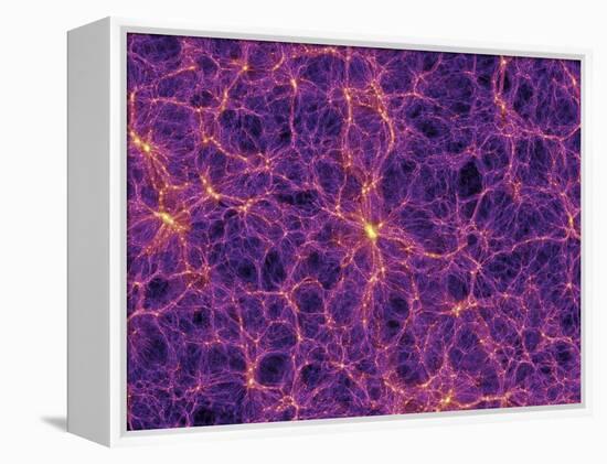 Dark Matter Distribution-Volker Springel-Framed Premier Image Canvas