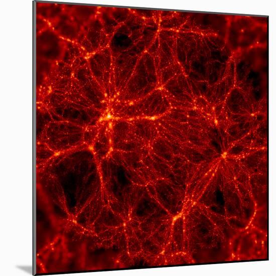 Dark Matter Distribution-Max Planck-Mounted Premium Photographic Print