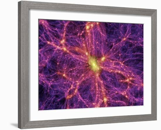 Dark Matter Distribution-Volker Springel-Framed Photographic Print