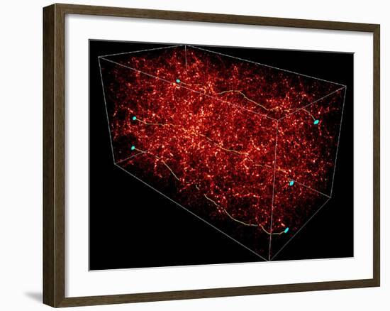 Dark Matter Map-Yannick Mellier-Framed Photographic Print