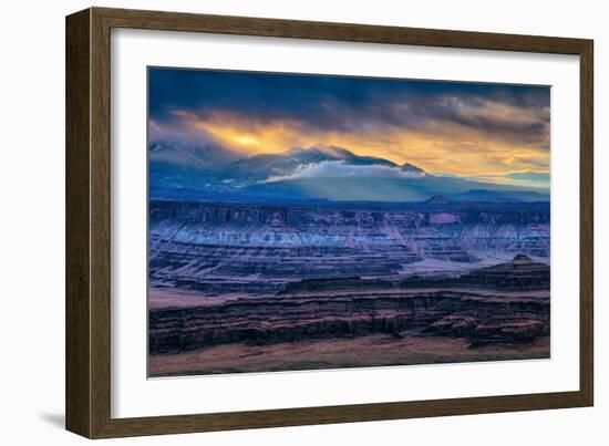 Dark Morning Brew at Dead Horse Point, Moab Utah, Canyonlands-Vincent James-Framed Photographic Print