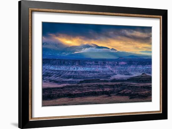 Dark Morning Brew at Dead Horse Point, Moab Utah, Canyonlands-Vincent James-Framed Photographic Print