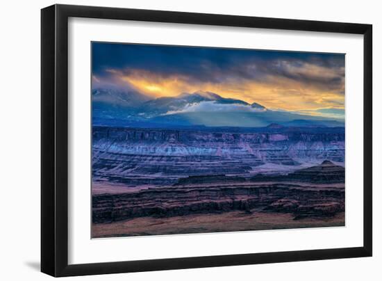 Dark Morning Brew at Dead Horse Point, Moab Utah, Canyonlands-Vincent James-Framed Photographic Print