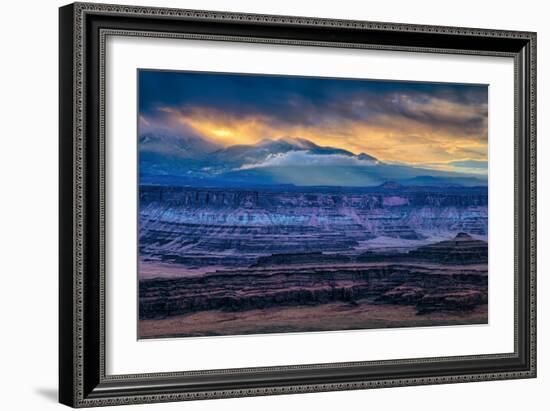 Dark Morning Brew at Dead Horse Point, Moab Utah, Canyonlands-Vincent James-Framed Photographic Print