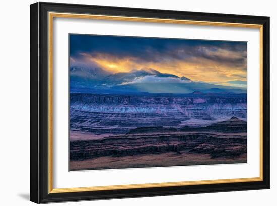 Dark Morning Brew at Dead Horse Point, Moab Utah, Canyonlands-Vincent James-Framed Photographic Print