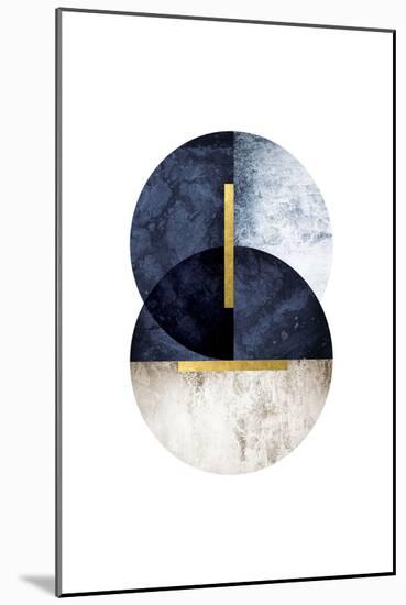 Dark Navy-Urban Epiphany-Mounted Art Print