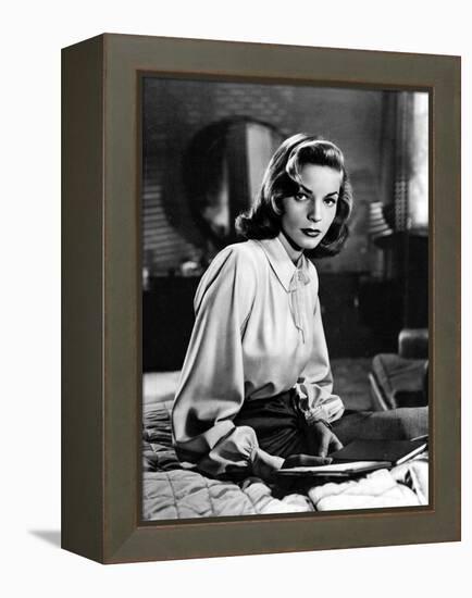 DARK PASSAGE, 1947 directed by DELMER DAVES Lauren Bacall (b/w photo)-null-Framed Stretched Canvas