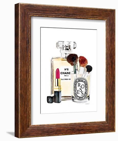 Dark Pink Makeup Station-Amanda Greenwood-Framed Premium Giclee Print