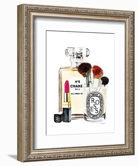 Dark Pink Makeup Station-Amanda Greenwood-Framed Art Print