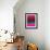 Dark Red Wine and Purple Abstract-Hallie Clausen-Framed Art Print displayed on a wall