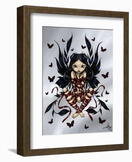 Dark Ribbon Fairy-Jasmine Becket-Griffith-Framed Art Print