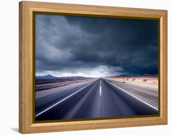 Dark Road-null-Framed Premier Image Canvas