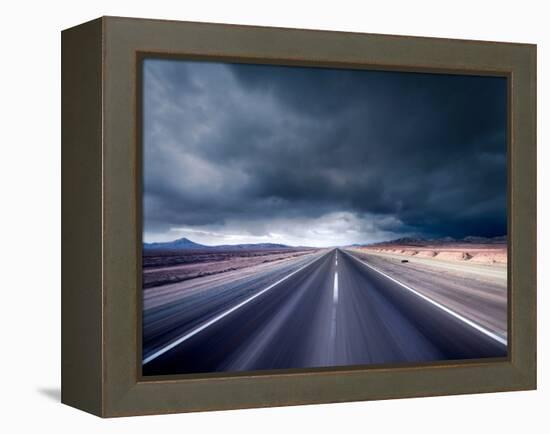 Dark Road-null-Framed Premier Image Canvas