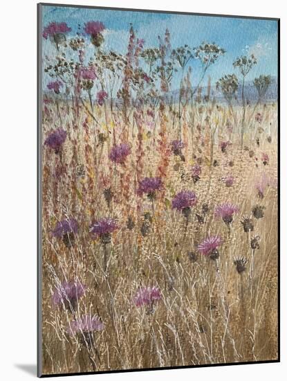 Dark Scabious-Lincoln Seligman-Mounted Giclee Print