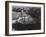 Dark Shadows In Fgnd & Right Framing Cliffs At Left & Center "Grand Canyon NP" Arizona 1933-1942-Ansel Adams-Framed Art Print