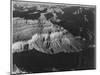 Dark Shadows In Fgnd & Right Framing Cliffs At Left & Center "Grand Canyon NP" Arizona 1933-1942-Ansel Adams-Mounted Art Print