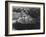 Dark Shadows In Fgnd & Right Framing Cliffs At Left & Center "Grand Canyon NP" Arizona 1933-1942-Ansel Adams-Framed Art Print