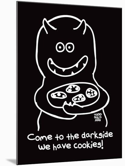 Dark Side of Cookies-Todd Goldman-Mounted Giclee Print