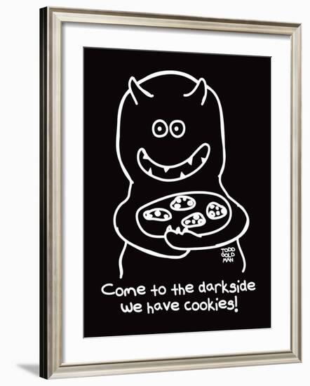 Dark Side of Cookies-Todd Goldman-Framed Giclee Print