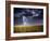 Dark Stormy Clouds over a Field-ongap-Framed Art Print