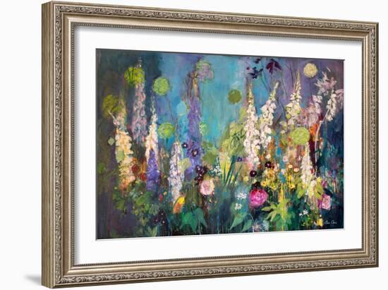 Darkening Garden, Chelsea, 2019 (Acrylic)-Ann Oram-Framed Giclee Print