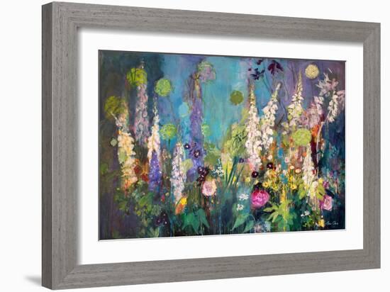 Darkening Garden, Chelsea, 2019 (Acrylic)-Ann Oram-Framed Giclee Print