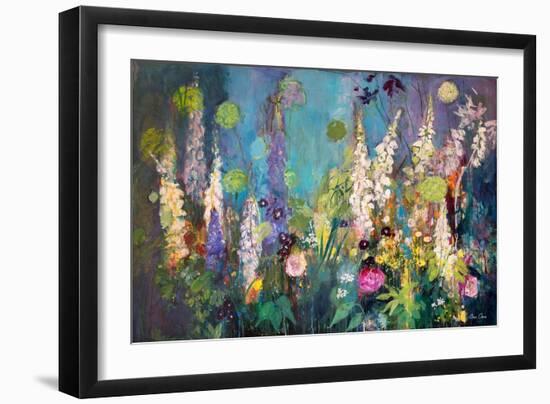 Darkening Garden, Chelsea, 2019 (Acrylic)-Ann Oram-Framed Giclee Print