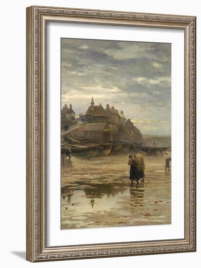 Darkness Falls from the Wings of Night, 1886-Robert Jobling-Framed Giclee Print