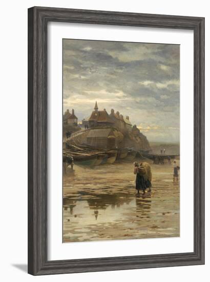 Darkness Falls from the Wings of Night, 1886-Robert Jobling-Framed Giclee Print